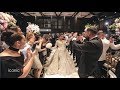 Glamorous wedding entry of bride and groom with Lebanese drums!