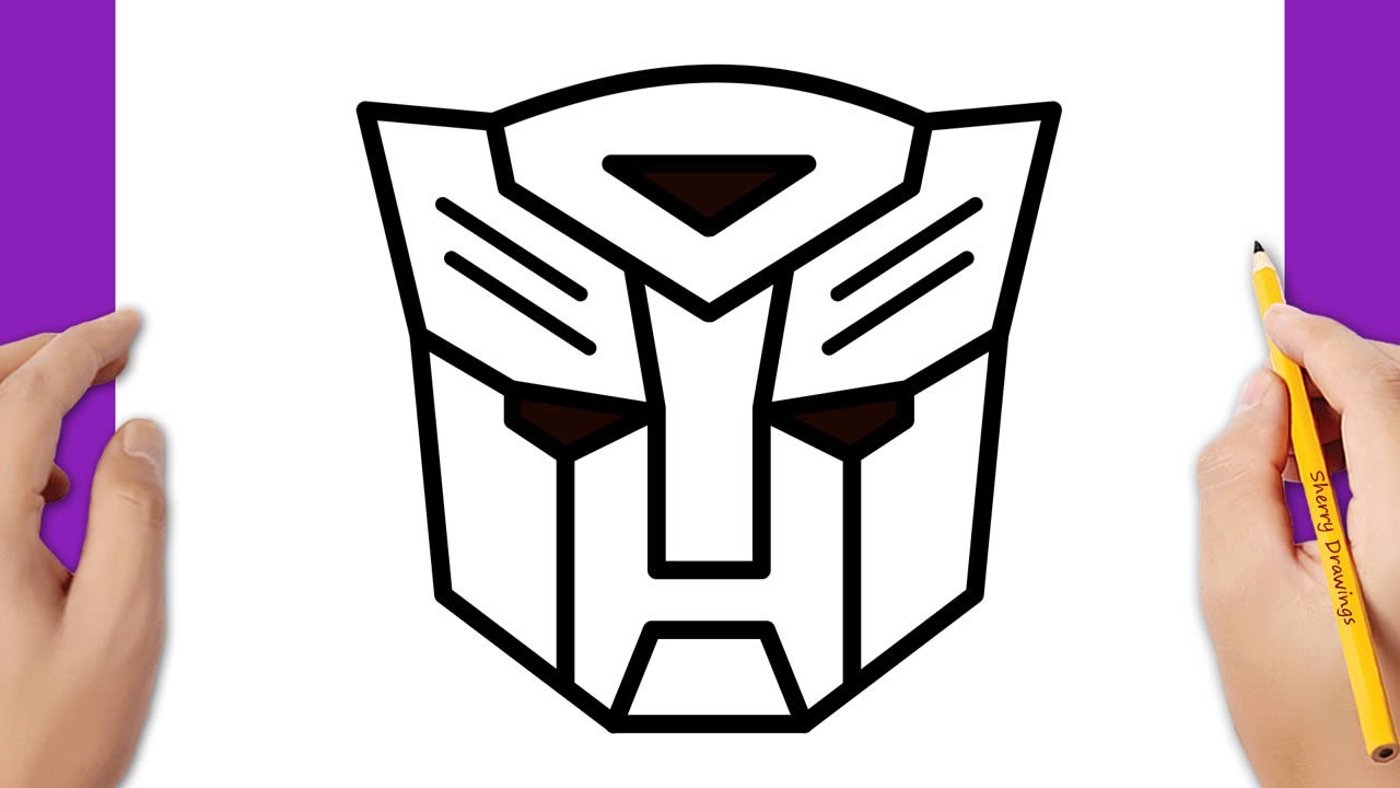 How to Draw Transformers Autobots Logo Easy Tutorial  YouTube