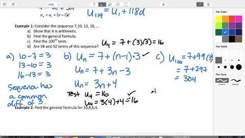 03.02 Example 1 - Sequence 7, 10, 13, 16, ...