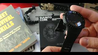 Suunto Core All Black Military Watch:  Unboxing and First Thougths