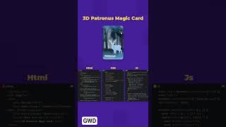 😲😲 3D Card  #coding  #frontendcourse #webdesign #shortvideo #shorts #viralvideo #css #html #webdev