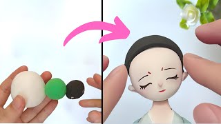 Making a Doll with Air-Dry Clay | Step-by-Step Tutorial for Beginners | Resin clay​@Jenna_Handcrafts