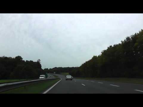 Driving On Route Nationale 12 From 22190 Plérin To 22200 Guingamp, France 24th October 2013