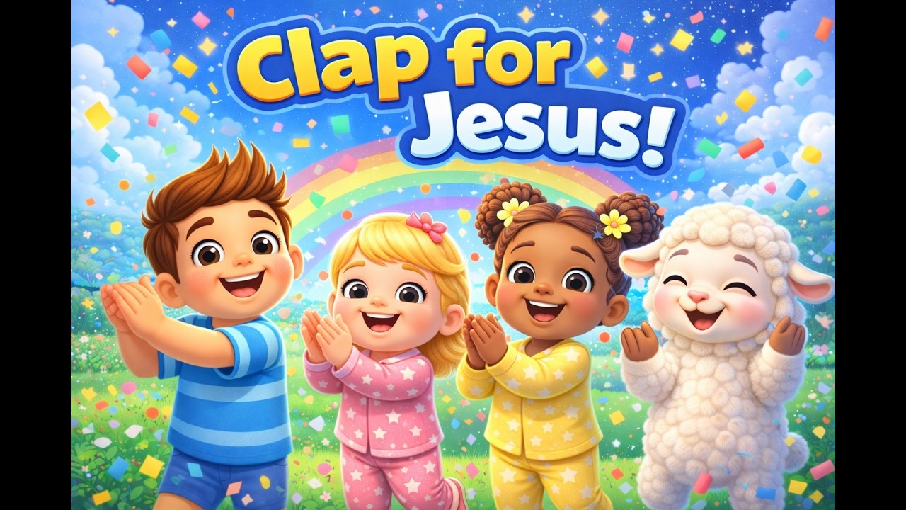 Clap Your Hands for Jesus | Kids Bible Song | Little Lambs Bible TV # ...