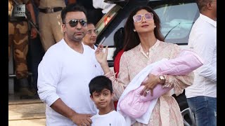 Shilpa Shetty Raj Kundra arrives At Home With Baby Girl Samisha