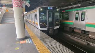 宇都宮線　普通ワンマン黒磯行き　E131系600番台ヤマTN13編成　宇都宮駅にて