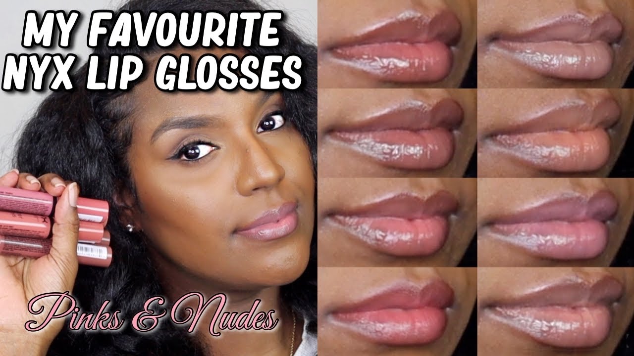 NYX BUTTER GLOSS ON DARK SKIN + NYX Soft Matte Lip cream & NYX Intense ...