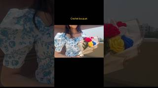 Crochet forever roses bouquet #crochet #handmade #ytshorts