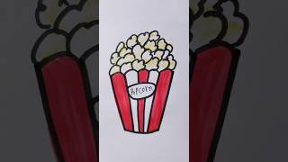 Popcorn 🍿 For Kids #popcorn #drawing #funny #kidstvforfun #coloring #shorts #viralshorts #trending
