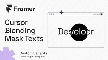 Framer Cursor with Blending Modes Mask over Texts