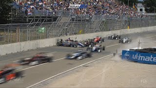 Fia Formula 3 European Championship 2018. Race 3 Norisring. Start Multiple Crash