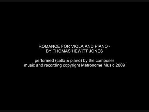 ROMANCE FOR VIOLA AND PIANO - THOMAS HEWITT JONES