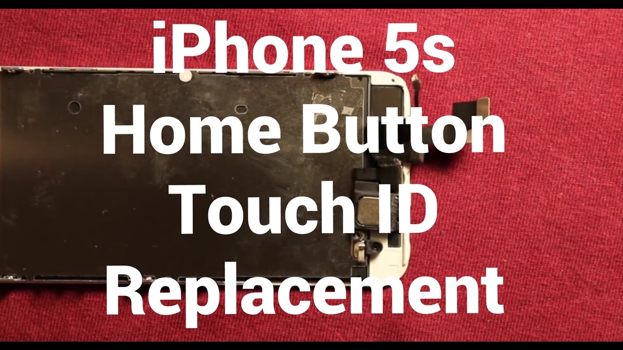 Iphone 5s Home Button Austauschen Mit Touch Id IPhone 5s Home Button Touch ID Replacement How To Change - YouTube