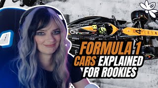Formula 1 cars, explained for rookies | Girl react