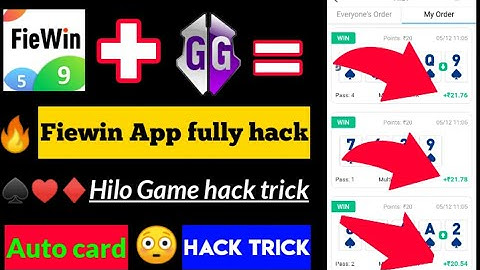 🔥 FieWin app Fully hack || Hilo card hack trick || FieWin App All Game unlimited hack trick || 2022