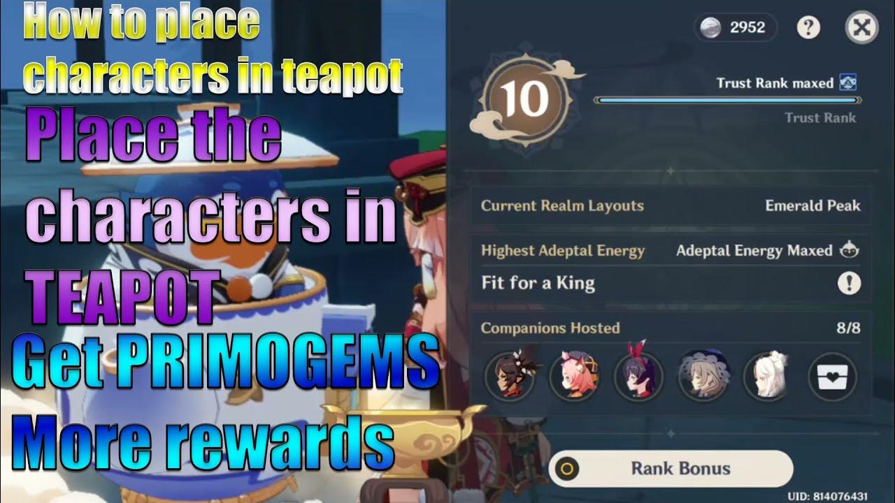 HOW TO PLACE CHARACTERS IN SERENITEA POT GENSHIN IMPACT YouTube
