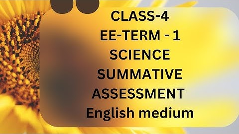 4th-EE-Science-Term-1-Summative Assessment-Answer key-ENGLISH MEDIUM