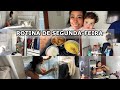 VLOG: ROTINA REAL| Organizamos a casa + Fiz almoço| Uma segunda-feira com a gente ✨