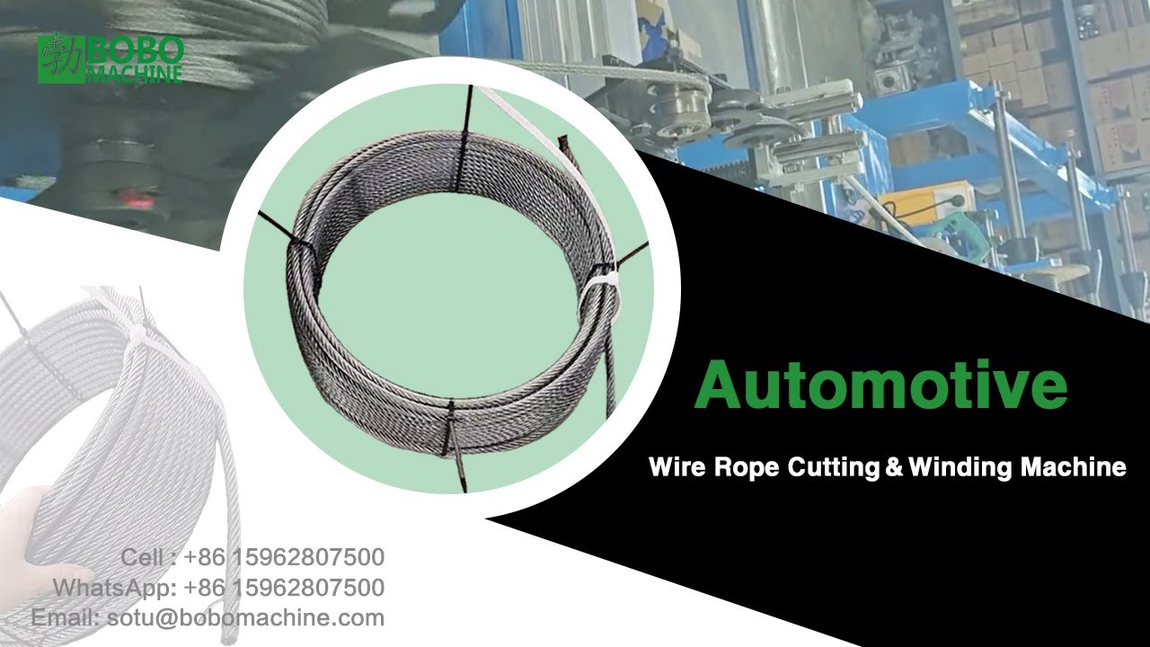 Servo Wire Rope Cutting And Winding Machine