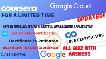 APIs in Node.js: Write a RESTful API Backend Application, All Quiz Answers.#coursera #learning #quiz