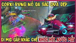 TỐC CHIẾN : CORKI Bùng Nổ Đa Sắc Đi Mid Gặp Ngay Khắc Chế Cứng Không Được Chơi Game Luôn