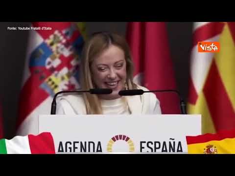 «Yo soy Giorgia», la Meloni in Spagna ripropone il suo tormentone
