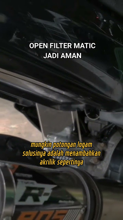 solusi open filter motor matic #edukasi #mekanik #otomotif #mio #beat
