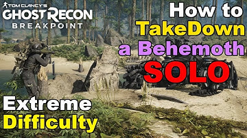 Ghost Recon: Breakpoint - How to Destroy a Behemoth Drone SOLO | Tips & Tricks