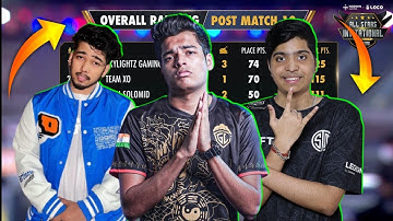 Nodwin Gaming Loco Lan Event Points Table | Day All Stars Invitational | Overall Standings | BGMI