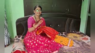 🌸 Beautiful Bandhni Saree Try On Haul | Meesho Saree Review | Affordable Traditional Look