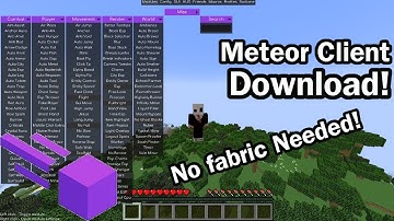 How to Download Meteor Hacked Client in Minecraft (1.19.4+ download)