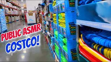 Costco Public ASMR! 😍Fast Tapping Scratching Cardboard Crinkles Tracing Fabrics & More✨Lofi Tingles✨