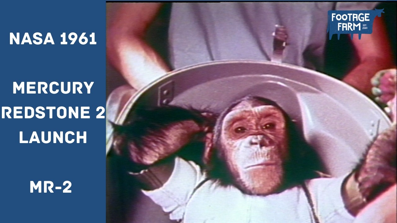 MR-2 - Запуск Mercury Redstone 2 | NASA 1961 | Footage Farm 221228-10