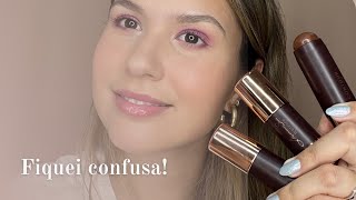 TESTANDO: Contour Stick - Linha Mariana Saad | Caramel, Toasted e Coffee