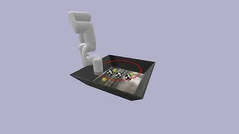 xarm 7 using PyBullet inverse kinematics and dynamics simulation