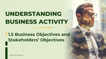 IGCSE Business Studies Ch 1.5 | Business Objectives and Stakeholder Objectives | Examples Explained