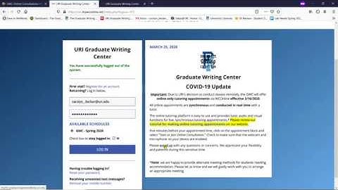 How to Make Online Appointments at URI GWC