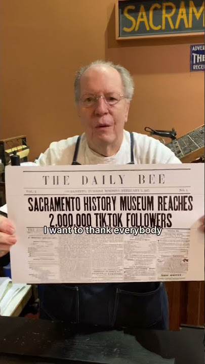The Sacramento History Museum Reached 2 MILLION Followers on TikTok!  #sacramento #printing #tiktok