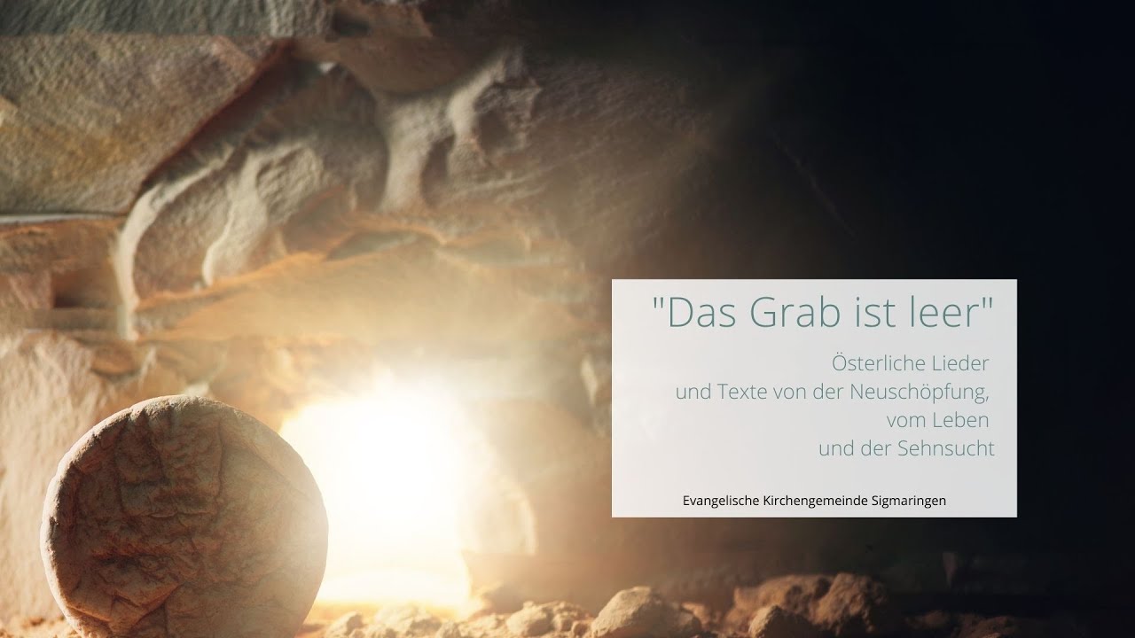 Text das leer grab ist Das Grab