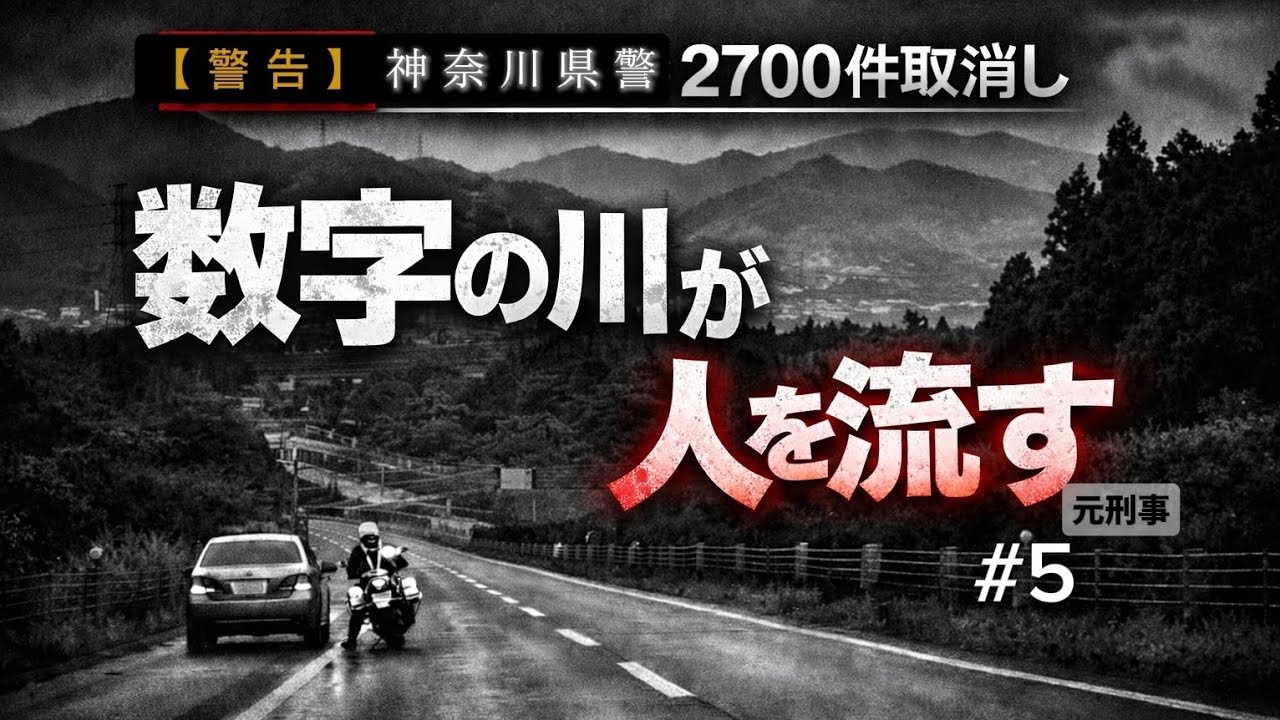 【警告】神奈川県警2700件取り消し｜数字の川が人を流す【元刑事#5】