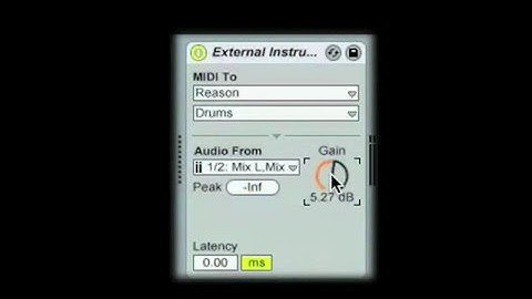 Rewire #1 Ableton Live 7 with Reason