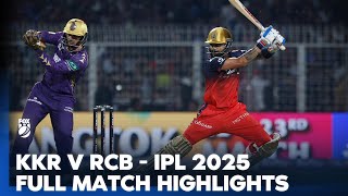 Thumbnail for Kolkata Knight Riders v Royal Challengers Bengaluru - Full Match Highlights I IPL 2025 I Fox Cricket