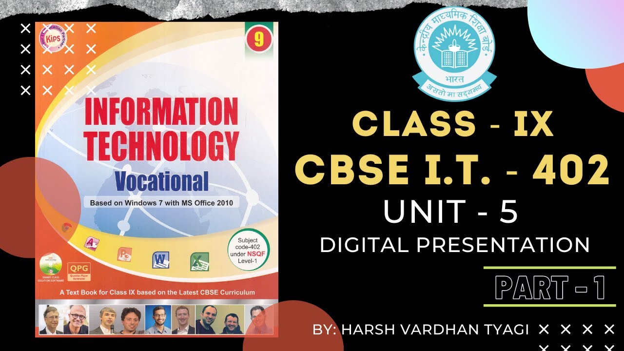 digital presentation class 9 pdf code 402