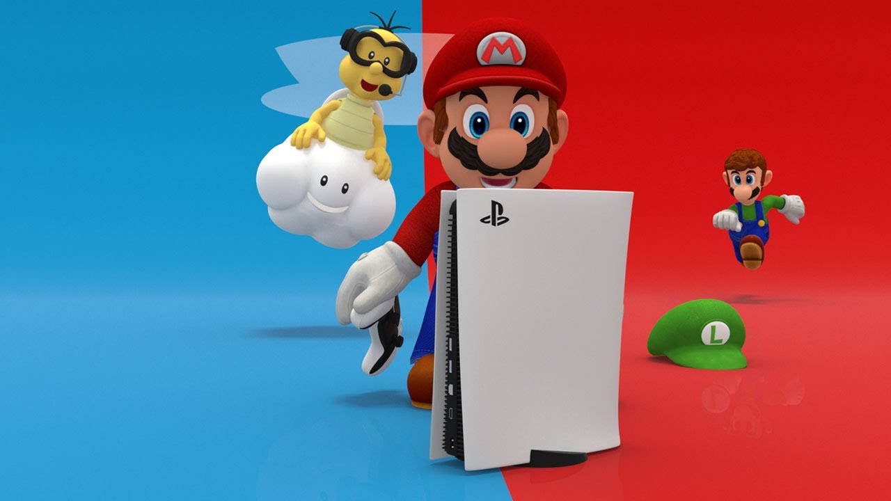 Super Mario buys PlayStation 5 