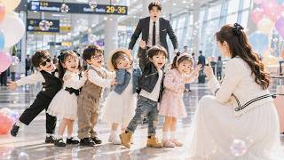 Sextuplets crash the CEO's wedding to save their mom—CEO shocked: Six kids who look just like me
