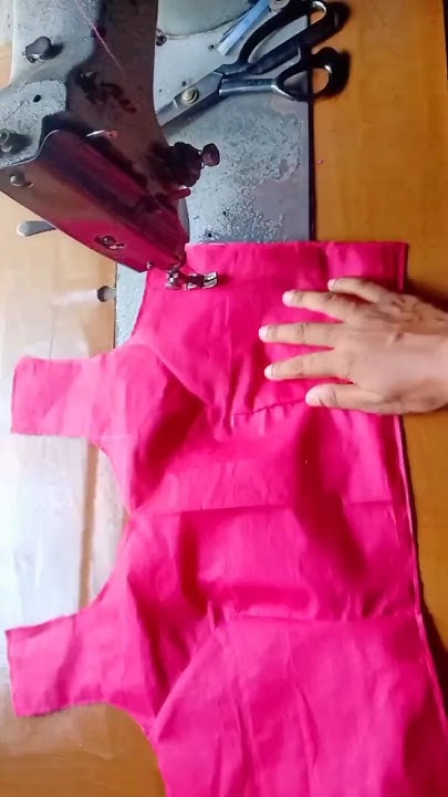 Side Chain Blouse Cutting And Stitching princess cut blouse cutting stitching with both side finishing