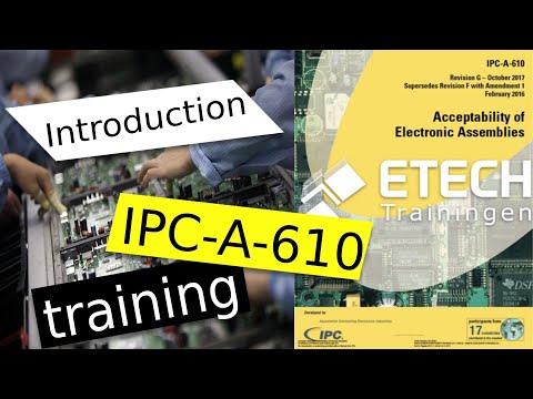 The IPC-A-610 training & certification program