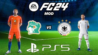 FC 24 CÔTE D'IVOIRE - ALLEMAGNE | PS5 MOD Ultimate Difficulty Career Mode HDR Next Gen