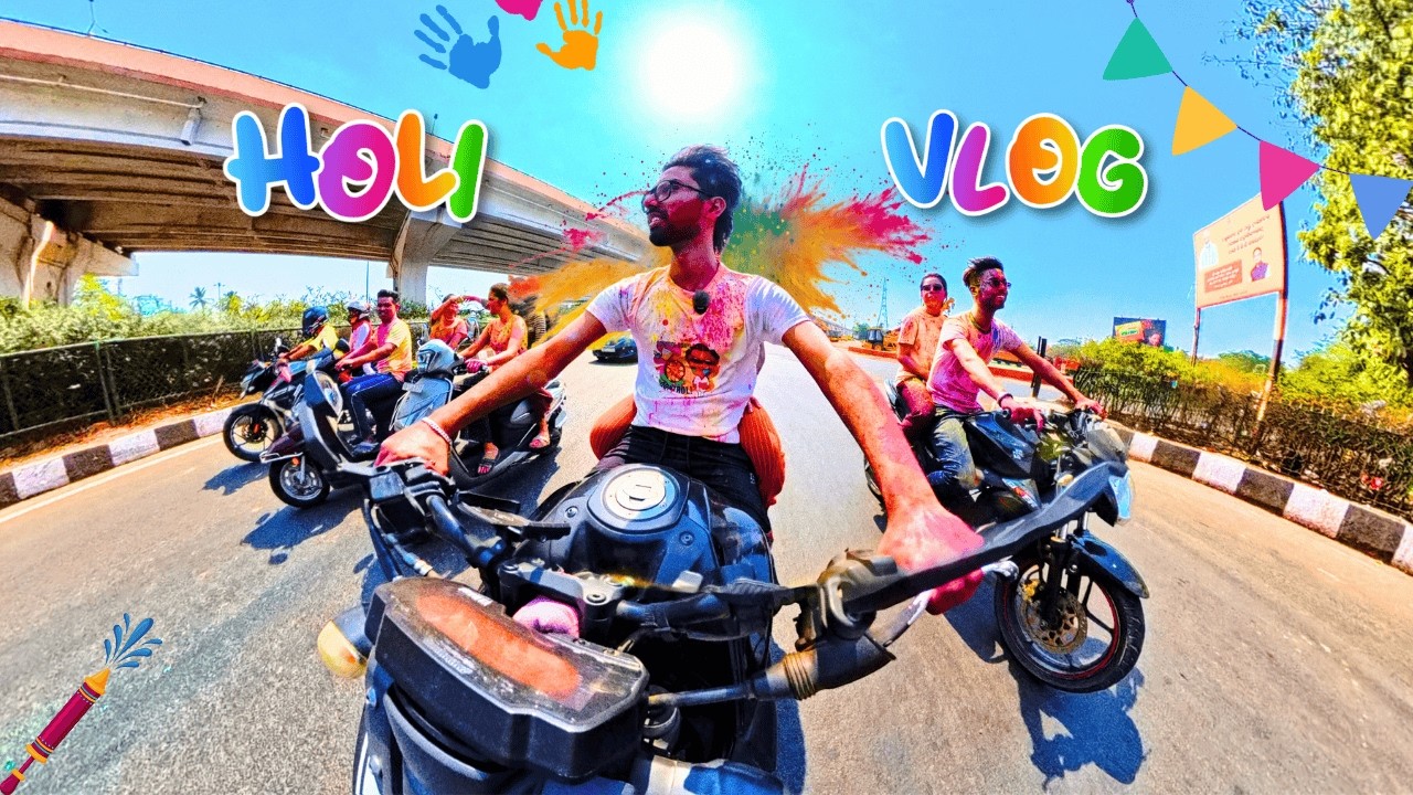 😧HOLI RE YE KN HELAA 🤦🏻‍♂️/Daily bike ride /HeLL Rider Lucky