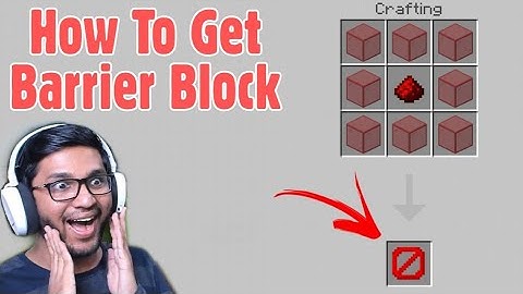 How To Get Barrier Block (Invisible Block) In Minecraft PE | Crazy CRAFT Gamer